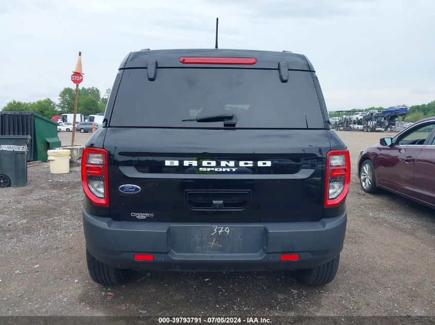 2021 Ford Bronco Sport Badlands VIN: 3FMCR9D93MRA02374 Lot: 39793791