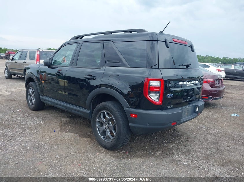 2021 Ford Bronco Sport Badlands VIN: 3FMCR9D93MRA02374 Lot: 39793791