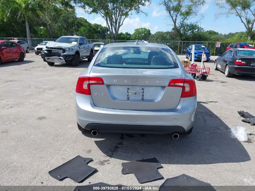 2013 Volvo S60 T5/T5 Platinum/T5 Premier/T5 Premier Plus VIN: YV1612FS0D2232243 Lot: 39793828