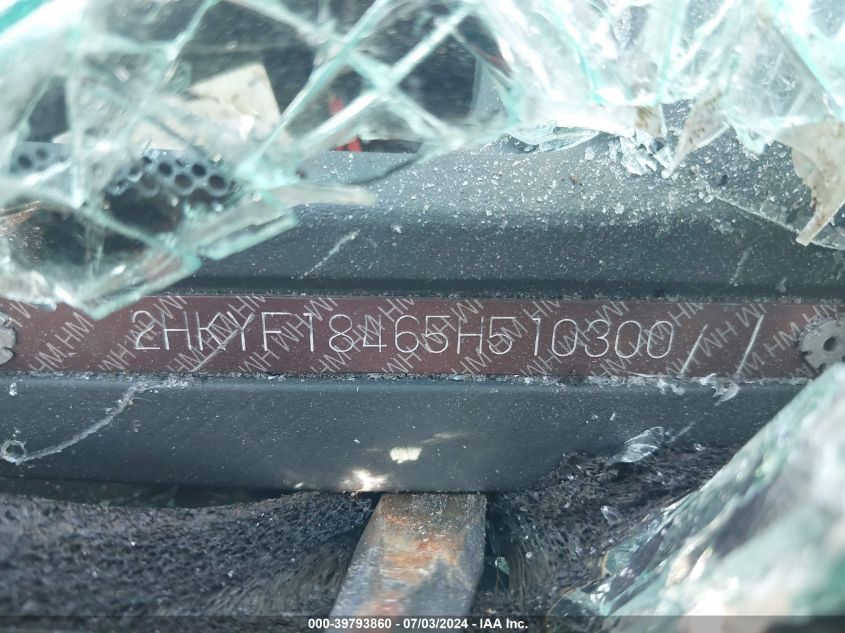 2005 Honda Pilot Ex VIN: 2HKYF18465H510300 Lot: 39793860