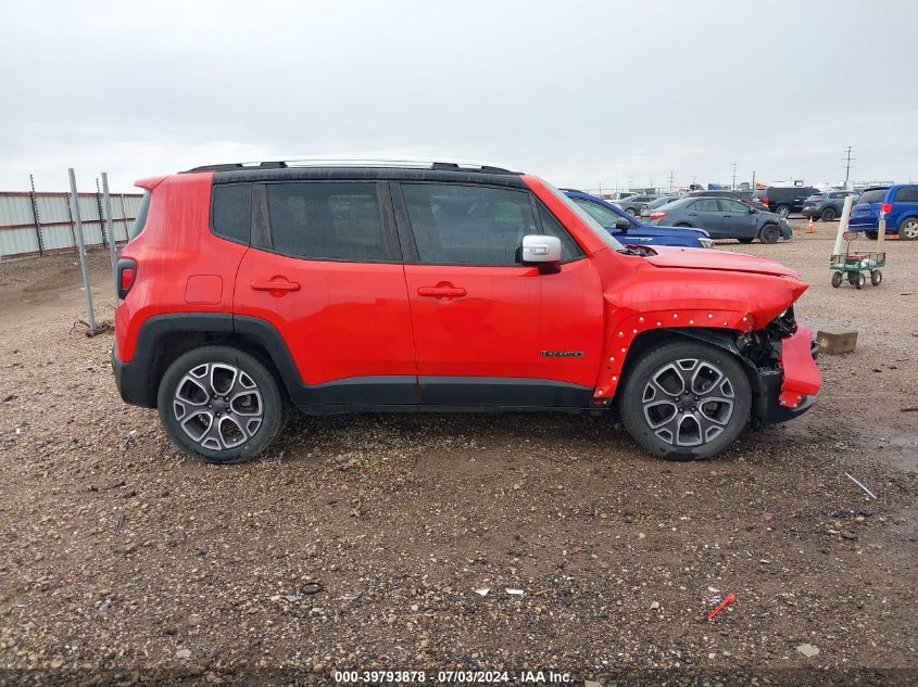 2016 Jeep Renegade Limited VIN: ZACCJADT1GPC58617 Lot: 39793878