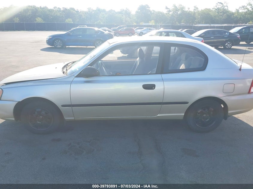 2002 Hyundai Accent L VIN: KMHCF35G72U195525 Lot: 39793891