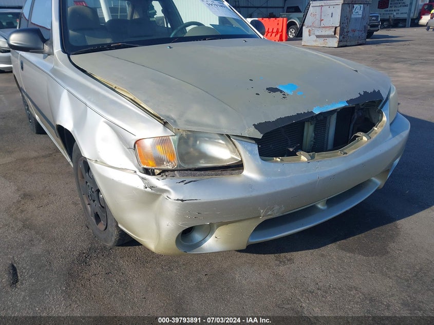 2002 Hyundai Accent L VIN: KMHCF35G72U195525 Lot: 39793891