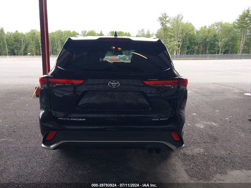 2022 Toyota Highlander Xse VIN: 5TDLZRBH0NS239756 Lot: 39793924