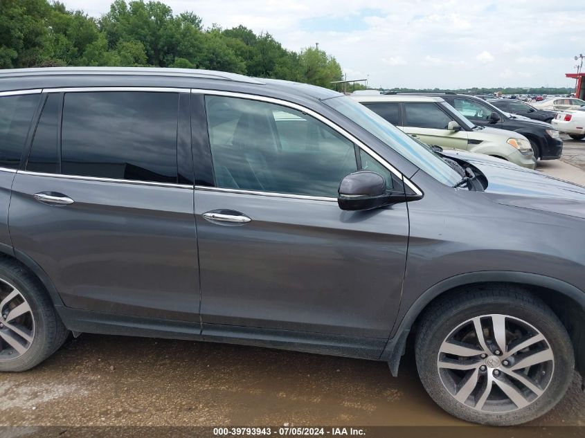 2016 Honda Pilot Elite VIN: 5FNYF6H08GB053100 Lot: 39793943