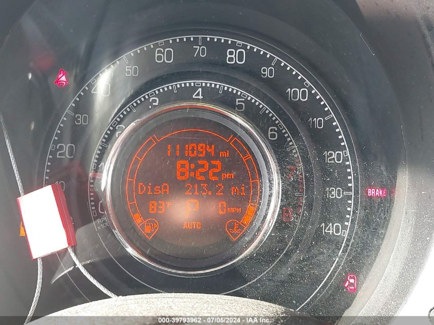 2012 Fiat 500 Sport VIN: 3C3CFFBR6CT125557 Lot: 39793962