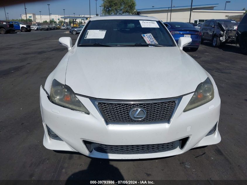 2012 Lexus Is 350 VIN: JTHBE5C26C5030887 Lot: 39793986