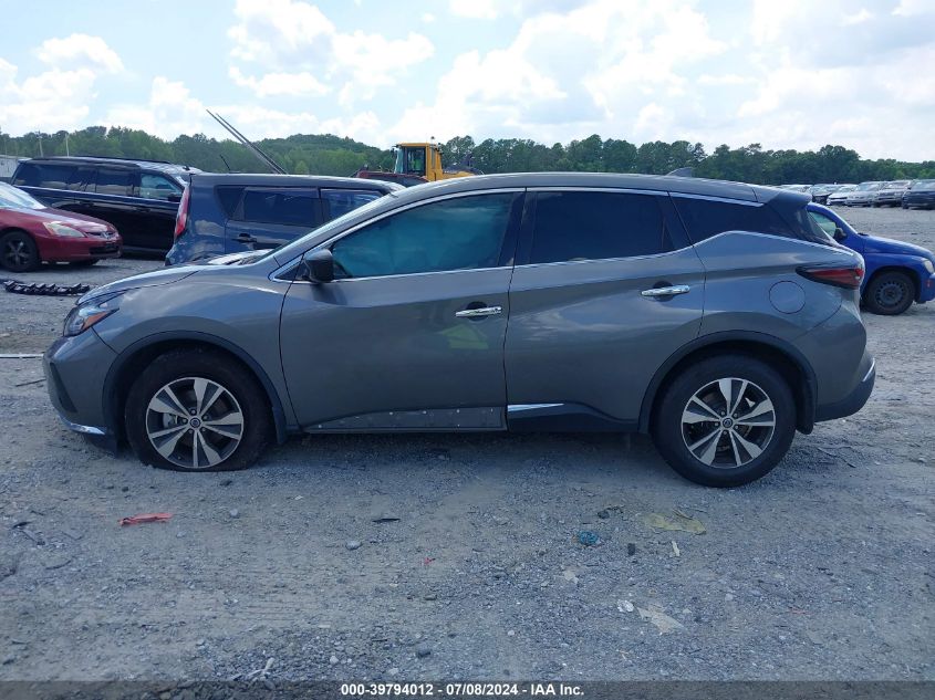 2021 Nissan Murano S Fwd VIN: 5N1AZ2AJ3MC135308 Lot: 39794012