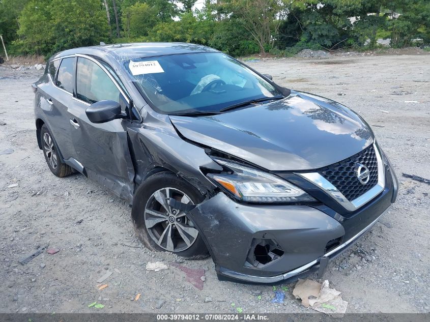 2021 Nissan Murano S Fwd VIN: 5N1AZ2AJ3MC135308 Lot: 39794012