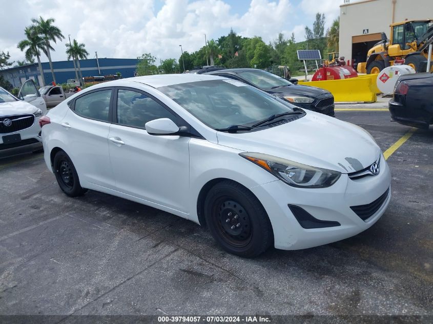 5NPDH4AE8GH776174 | 2016 HYUNDAI ELANTRA