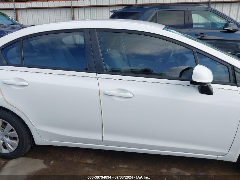 2012 Honda Civic Lx VIN: 2HGFB2F51CH594134 Lot: 39794094