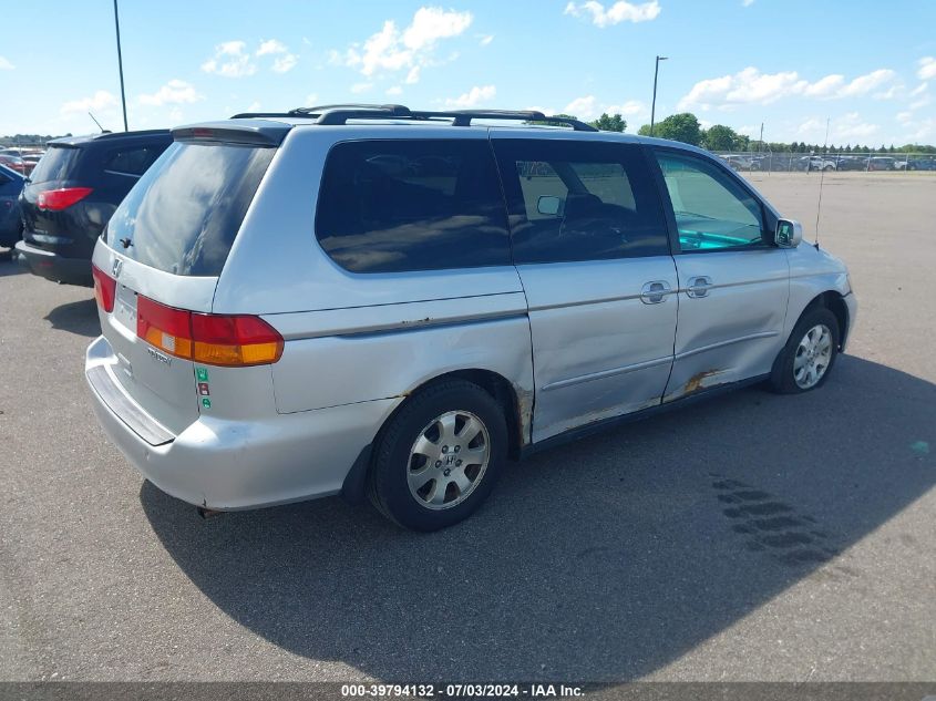 2002 Honda Odyssey Ex-L VIN: 5FNRL18022B054431 Lot: 39794132