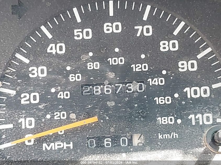 1997 Toyota 4Runner Sr5 V6 VIN: JT3GN86R5V0040509 Lot: 39794152