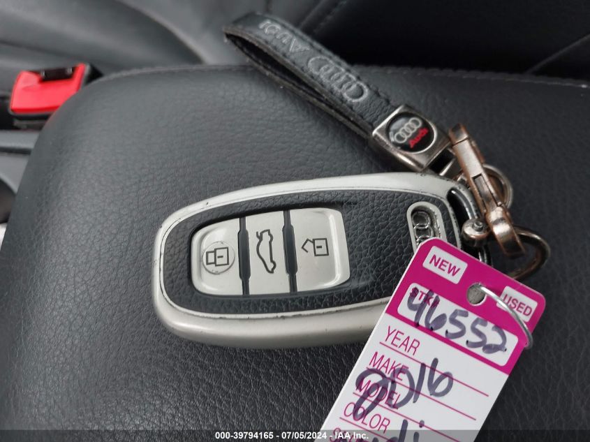 2016 Audi A4 2.0T Premium VIN: WAUBFAFLXGN011001 Lot: 39794165