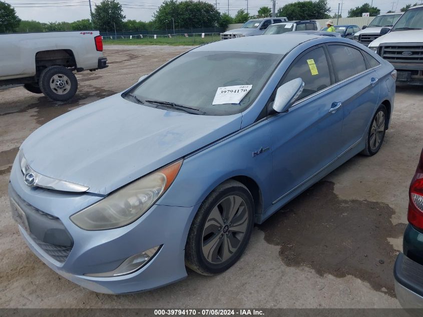 2013 Hyundai Sonata Hybrid Limited VIN: KMHEC4A48DA079399 Lot: 39794170