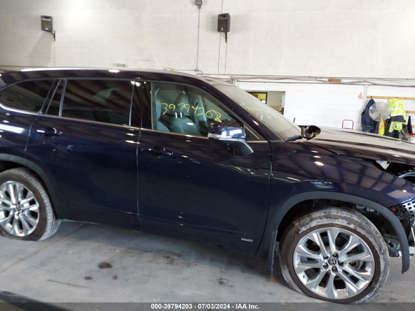 2023 Toyota Highlander Hybrid Limited VIN: 5TDXBRCH7PS571443 Lot: 39794203
