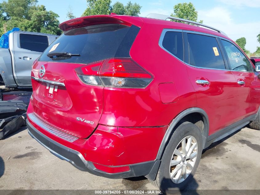 2017 Nissan Rogue Sv VIN: JN8AT2MV0HW282179 Lot: 39794205