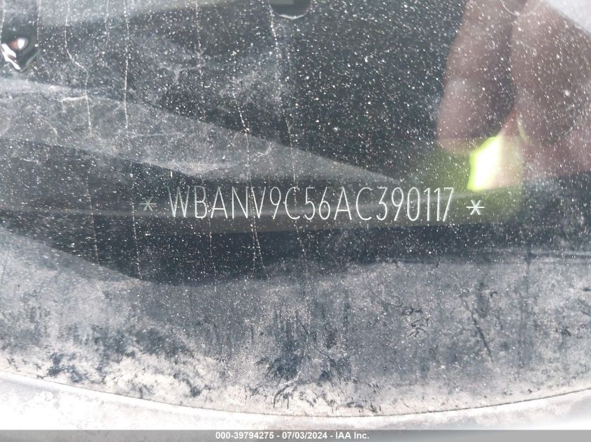 2010 BMW 535 Xi VIN: WBANV9C56AC390117 Lot: 39794275