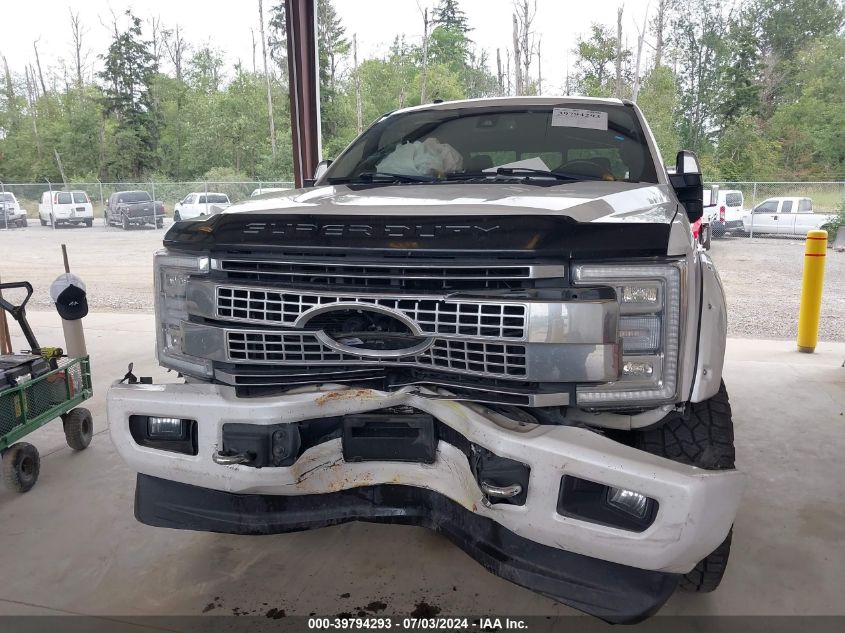 2018 Ford Super Duty F-350 Srw Platinum VIN: 1FT8W3BT7JEC02803 Lot: 39794293