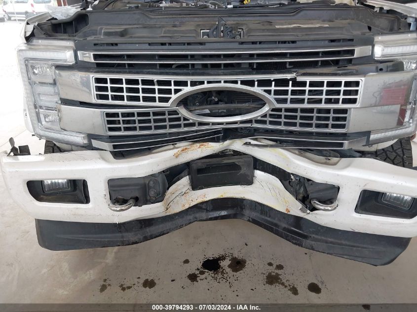 2018 Ford Super Duty F-350 Srw Platinum VIN: 1FT8W3BT7JEC02803 Lot: 39794293