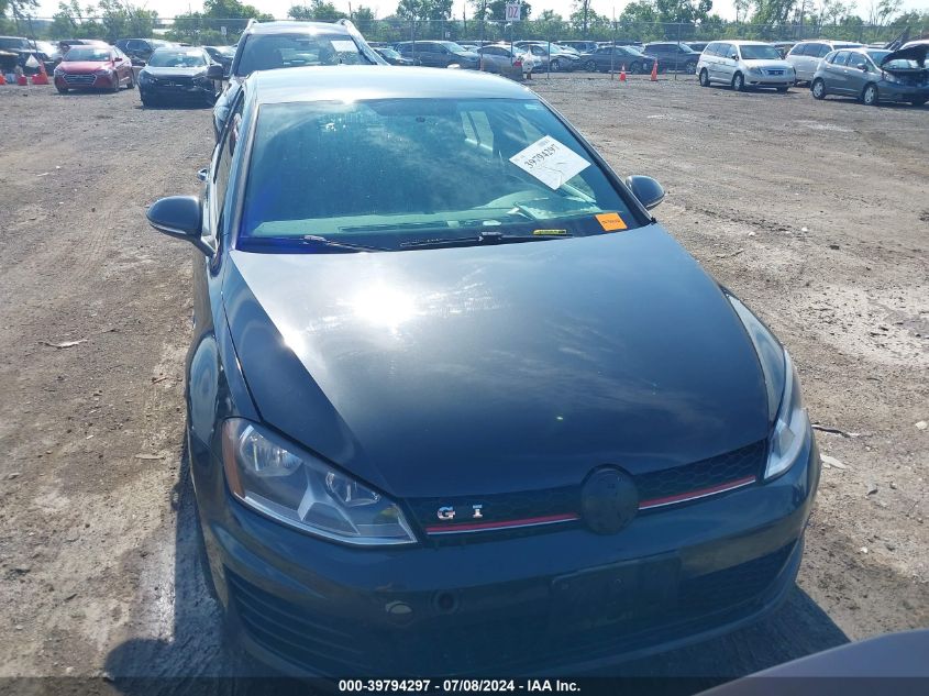 2015 Volkswagen Golf Gti 2.0T S 4-Door VIN: 3VW4T7AU0FM003678 Lot: 39794297