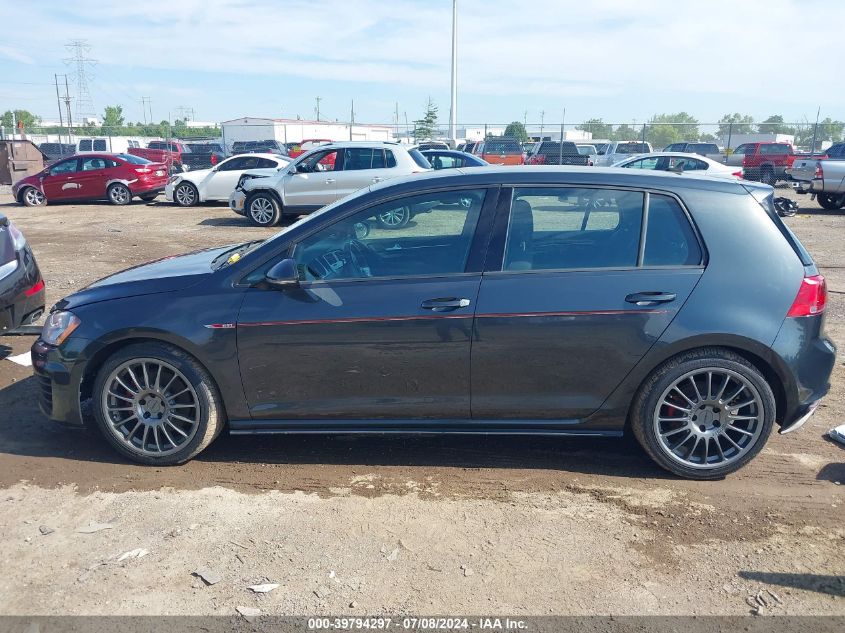 2015 Volkswagen Golf Gti 2.0T S 4-Door VIN: 3VW4T7AU0FM003678 Lot: 39794297
