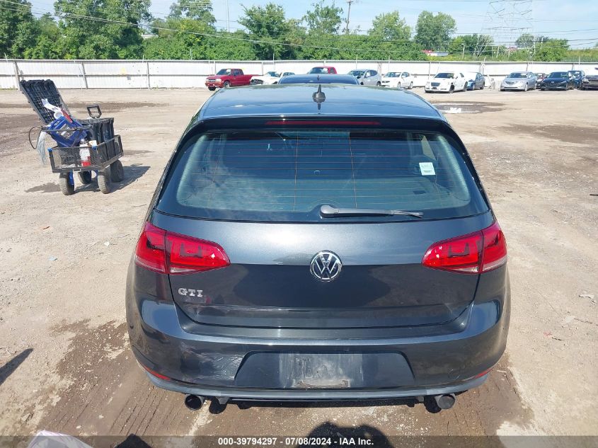 2015 Volkswagen Golf Gti 2.0T S 4-Door VIN: 3VW4T7AU0FM003678 Lot: 39794297