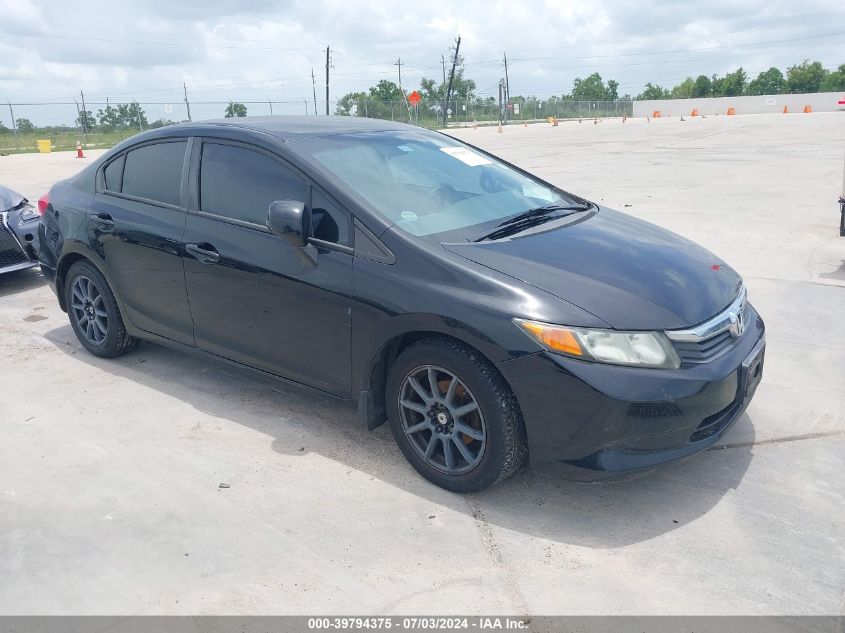 2012 Honda Civic Lx VIN: 2HGFB2F57CH332313 Lot: 39794375