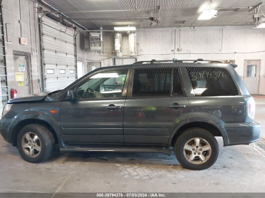 2006 Honda Pilot Ex-L VIN: 5FNYF18686B009507 Lot: 39794376