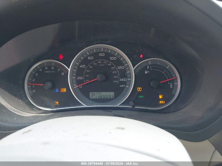 2008 Subaru Impreza Outback Sport VIN: JF1GH63698H817724 Lot: 39794449