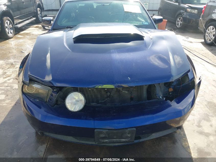 2012 Ford Mustang Gt Premium VIN: 1ZVBP8CF7C5262993 Lot: 39794549