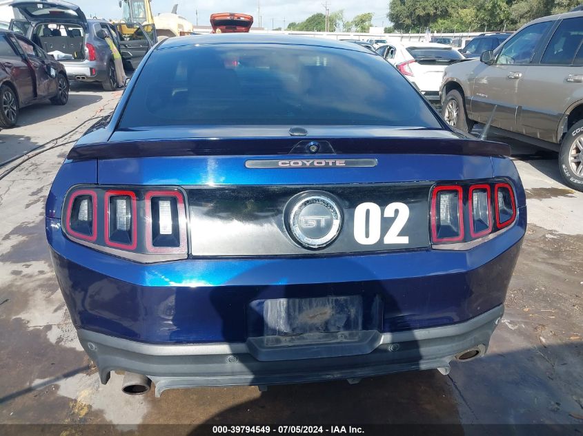 2012 Ford Mustang Gt Premium VIN: 1ZVBP8CF7C5262993 Lot: 39794549