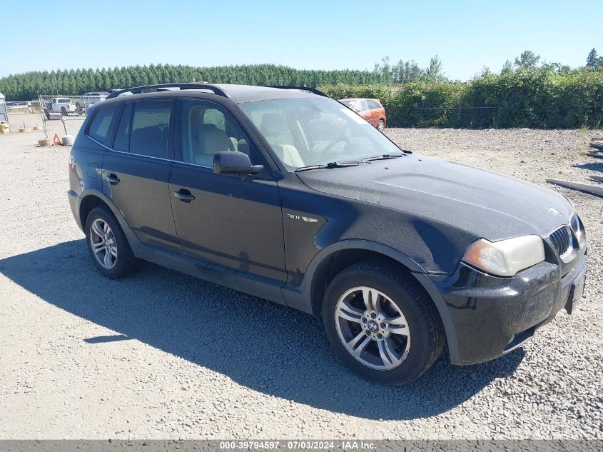 2006 BMW X3 3.0I VIN: WBXPA93456WG92265 Lot: 39794597