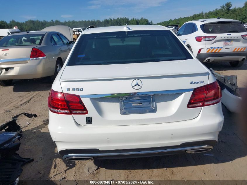 2014 Mercedes-Benz E 350 4Matic VIN: WDDHF8JB2EB015391 Lot: 39794617