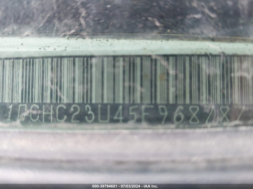 2005 Chevrolet Silverado 2500Hd C2500 Heavy Duty VIN: 1GCHC23U45F968787 Lot: 39794681