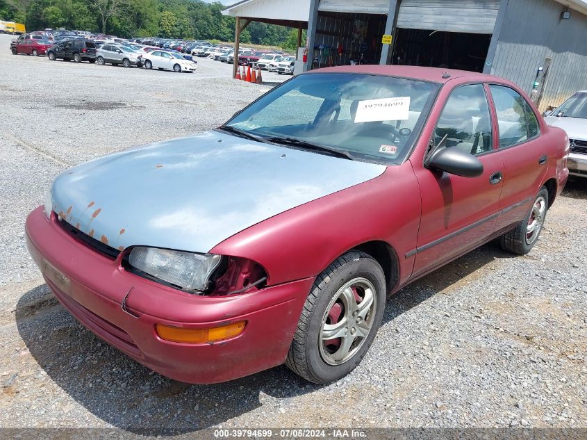 1995 Geo Prizm Lsi VIN: 1Y1SK5260SZ031504 Lot: 39794699