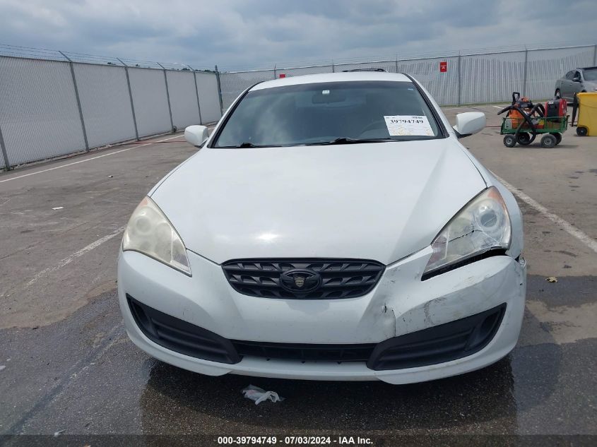 2010 Hyundai Genesis 2.0T VIN: KMHHT6KD2AU028076 Lot: 39794749