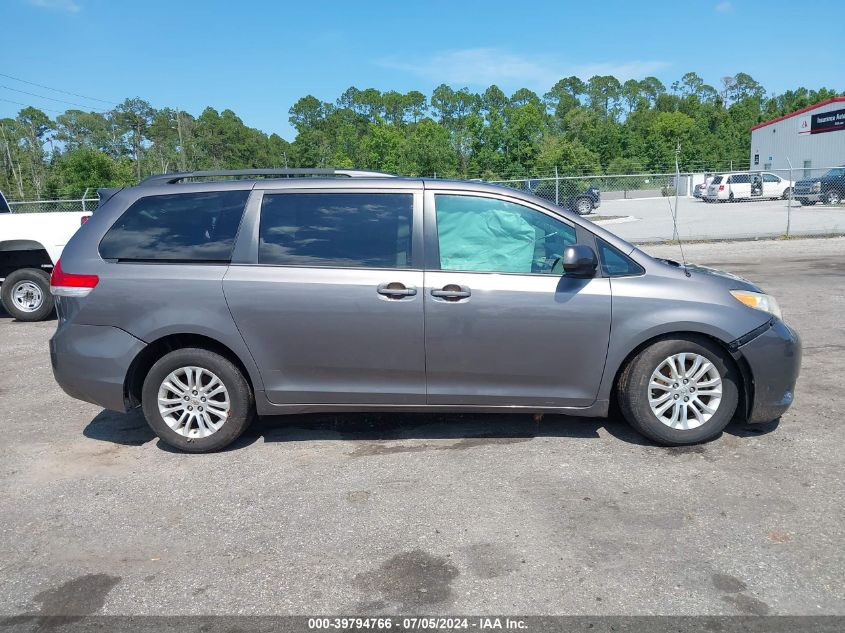 5TDYK3DC4DS327152 2013 Toyota Sienna Xle V6 8 Passenger