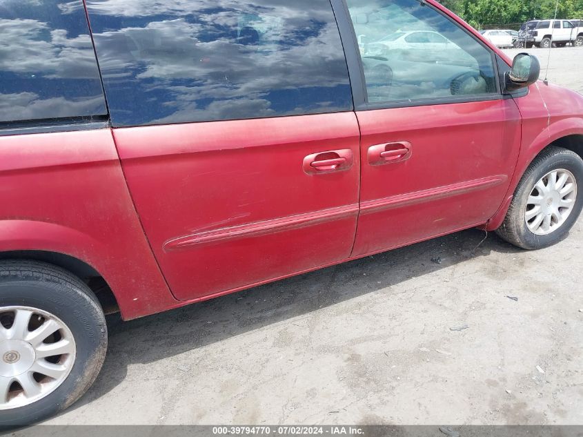 2003 Chrysler Town & Country Lx VIN: 2C4GP44L43R152797 Lot: 39794770