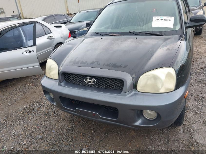 2002 Hyundai Santa Fe Gls/Lx VIN: KM8SC13D12U300867 Lot: 39794858