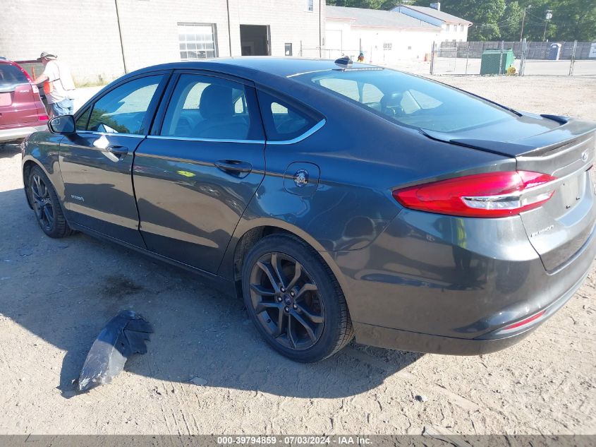 2018 Ford Fusion Hybrid Se VIN: 3FA6P0LUXJR127852 Lot: 39794859