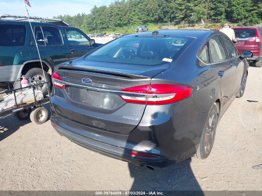 2018 Ford Fusion Hybrid Se VIN: 3FA6P0LUXJR127852 Lot: 39794859