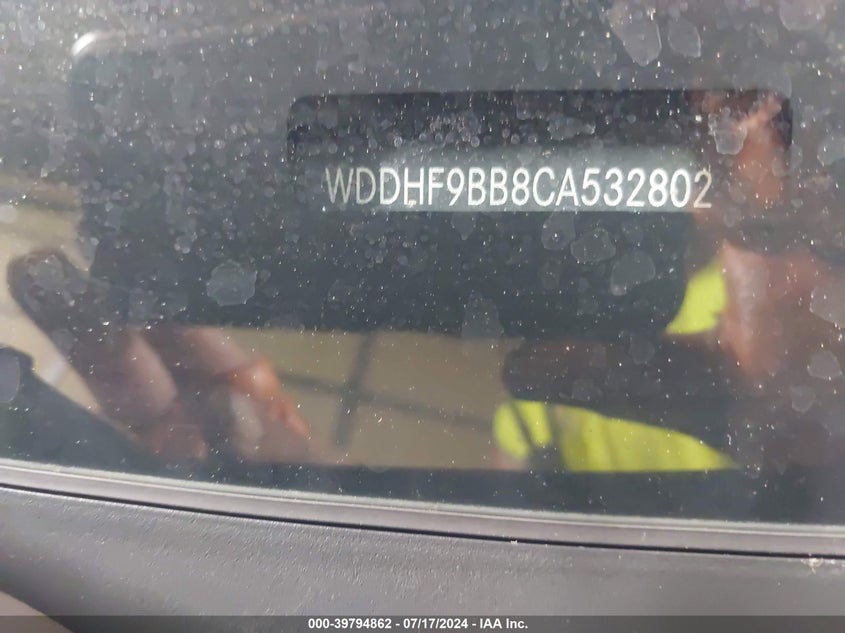2012 Mercedes-Benz E 550 4Matic VIN: WDDHF9BB8CA532802 Lot: 39794862