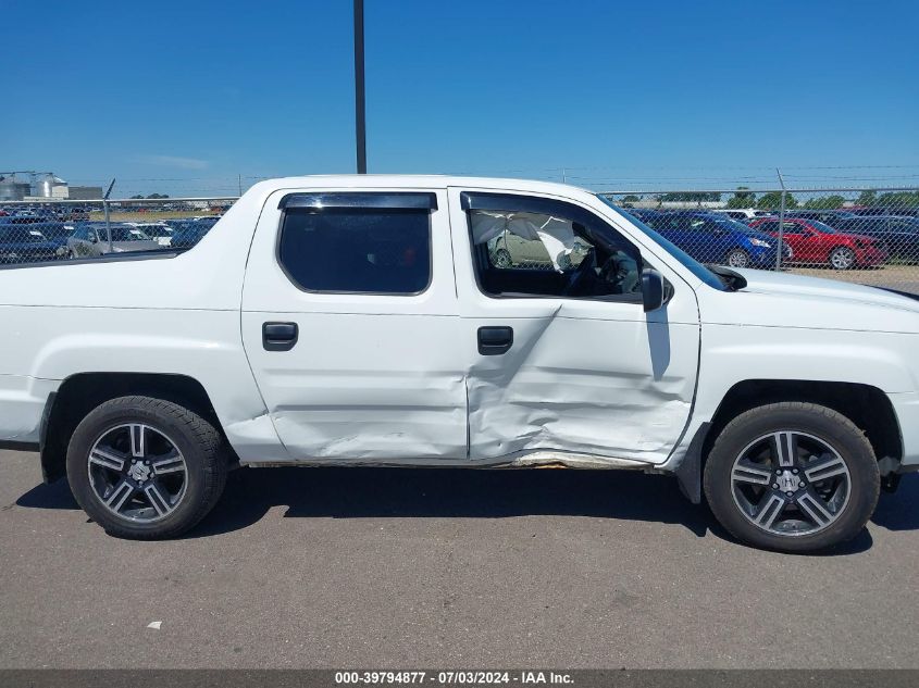 2014 Honda Ridgeline Sport VIN: 5FPYK1F71EB004369 Lot: 39794877