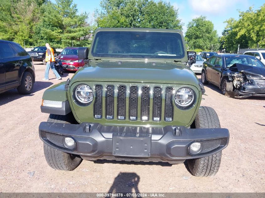 2022 Jeep Wrangler Unlimited Sahara Altitude 4X4 VIN: 1C4HJXEG3NW153958 Lot: 39794878