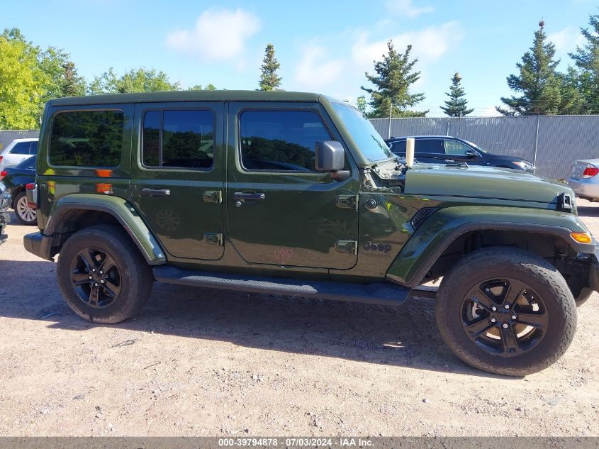 2022 Jeep Wrangler Unlimited Sahara Altitude 4X4 VIN: 1C4HJXEG3NW153958 Lot: 39794878