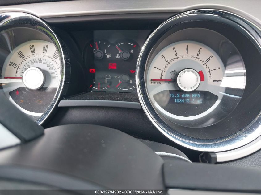 2010 Ford Mustang Gt/Gt Premium VIN: 1ZVBP8CH2A5124471 Lot: 39794902