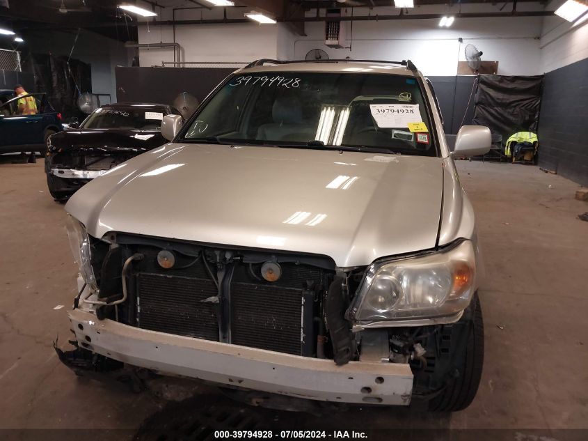 2006 Toyota Highlander Hybrid V6 VIN: JTEEW21A660009538 Lot: 39794928