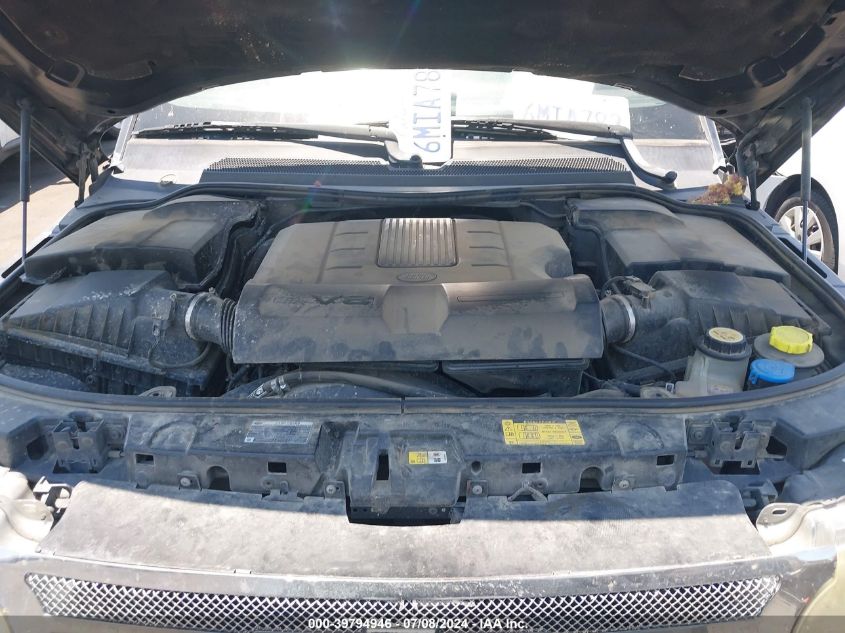 2010 Land Rover Range Rover Sport Hse VIN: SALSK2D45AA243836 Lot: 39794946