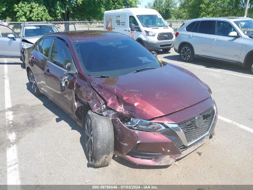 2020 Nissan Sentra Sv Xtronic Cvt VIN: 3N1AB8CV8LY279327 Lot: 39795046